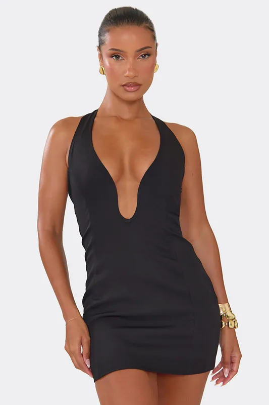 Strappy Woven Mini Dress - EGO