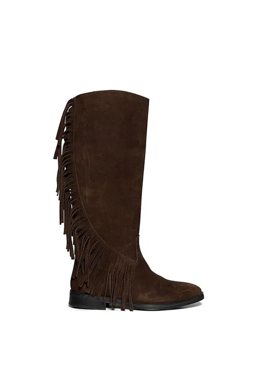 'Nigella Boot Brown' Suede Boots - STEVE MADDEN