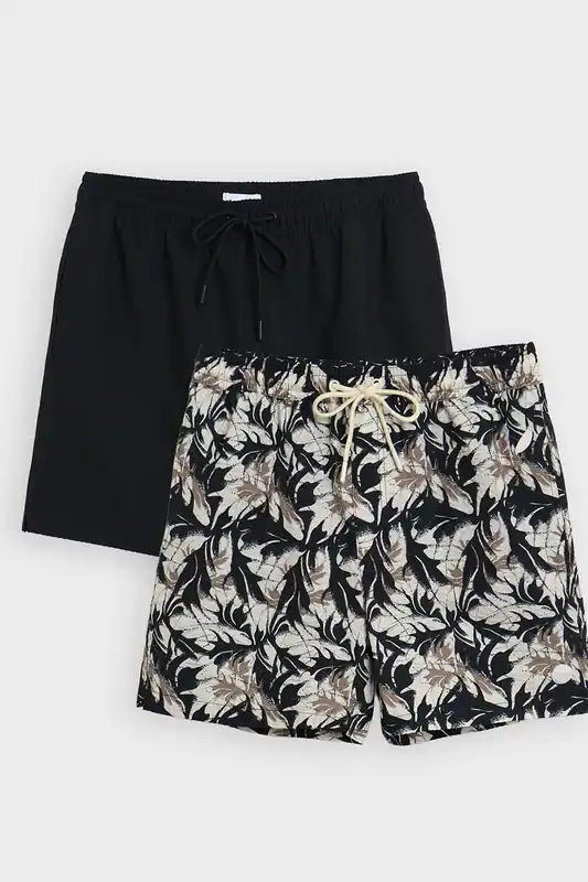 2-Pack Seersucker Swim Shorts