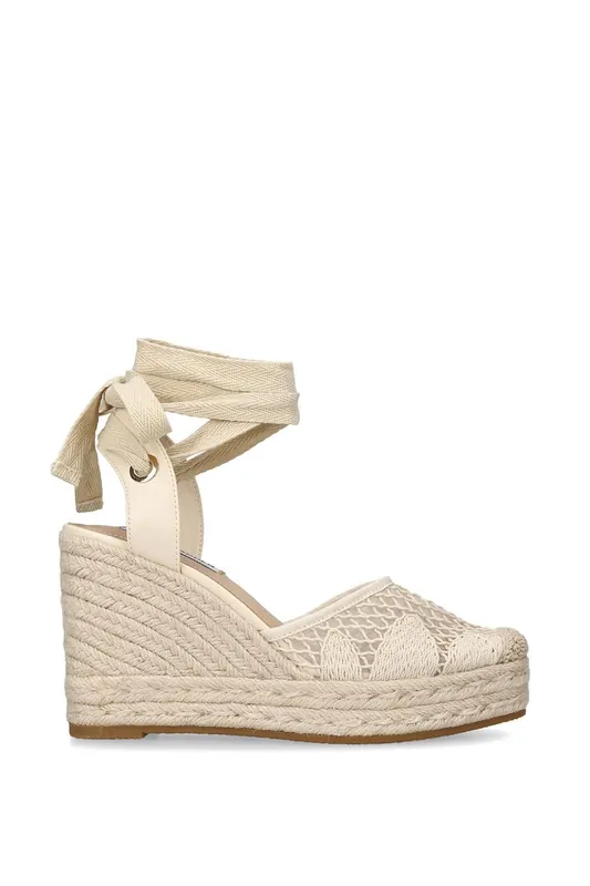 'Osborn Cream' Fabric Sandals - STEVE MADDEN