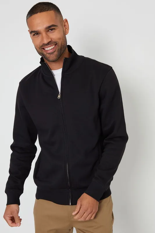 'Lynne' Funnel Neck Zip Through Sweatshirt - Threadbare