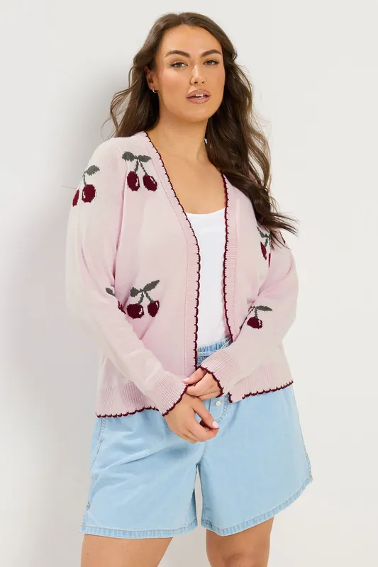 Scallop Cherry Cardigan - Yours