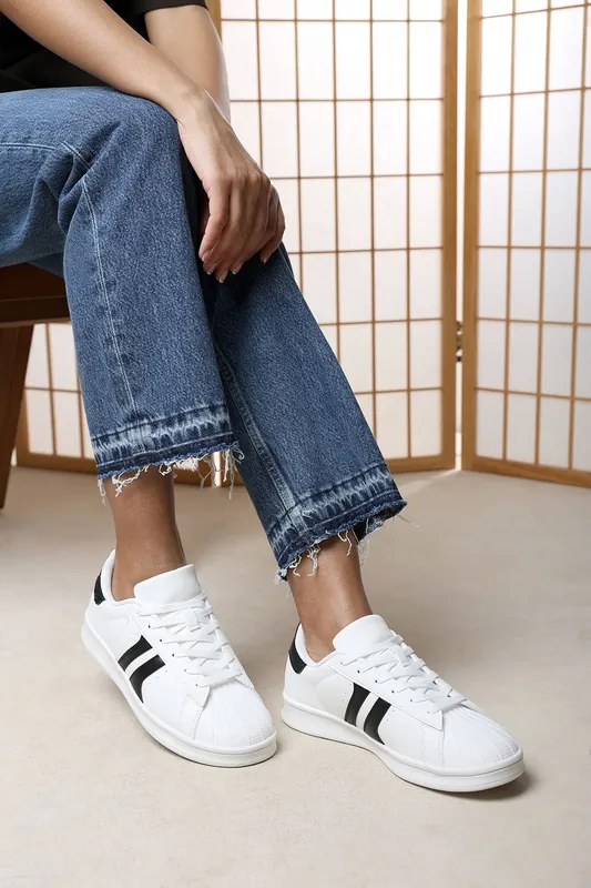 Yamileth Stripe Panel Detailed Trainer - Where's That From