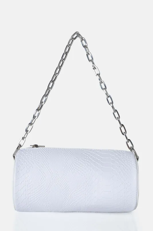 The Claudia White Croc Shoulder Bag - Public Desire