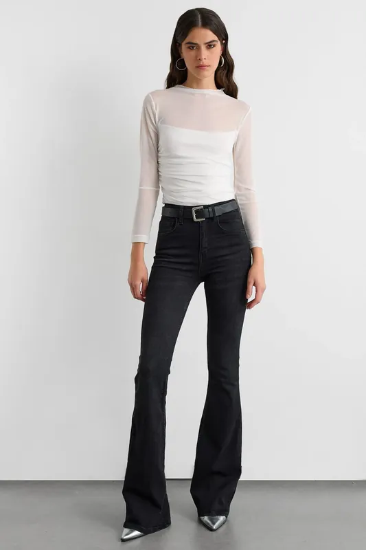 High Waist Flare Jeans - Hiccup