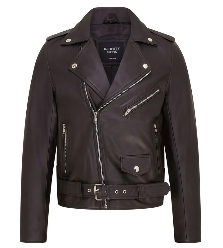 Classic Brando Leather Biker Jacket - Heinola