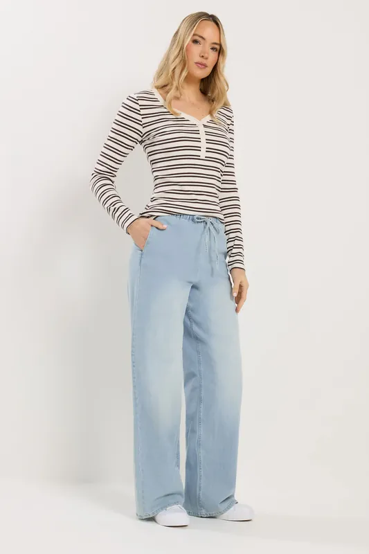 Tall Pull On Wide Leg Jeans - Long Tall Sally