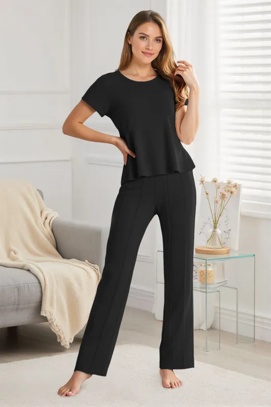 2 Piece Casual Outfits Knitted Lounge Set - MODISHION