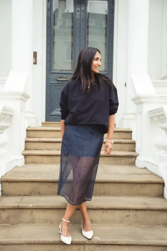 Navy Sheer Skirt - Hiccup