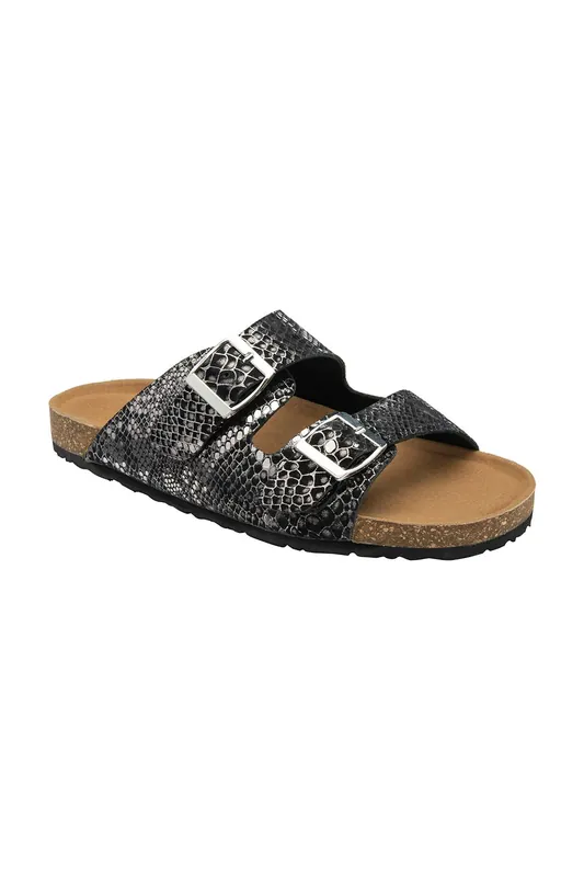 'Meera' Leather Open-Toe Mule Sandals