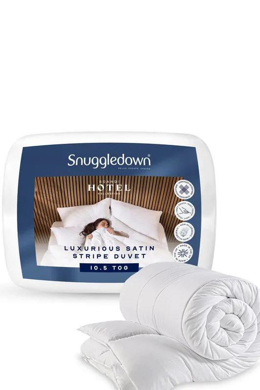 Hotel Soft & Cosy 10.5 Tog Duvet – All Year Round, Medium Warmth, Lightweight & Breathable - Snuggledown