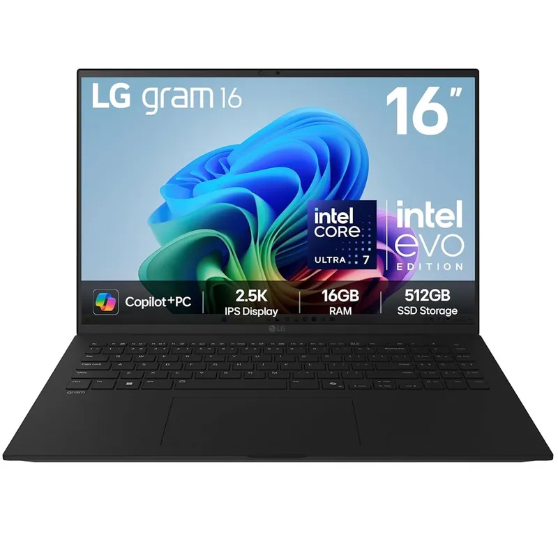 Gram AI 16 16" Laptop Intel Core Ultra 7 16GB RAM 512GB SSD Black - LG