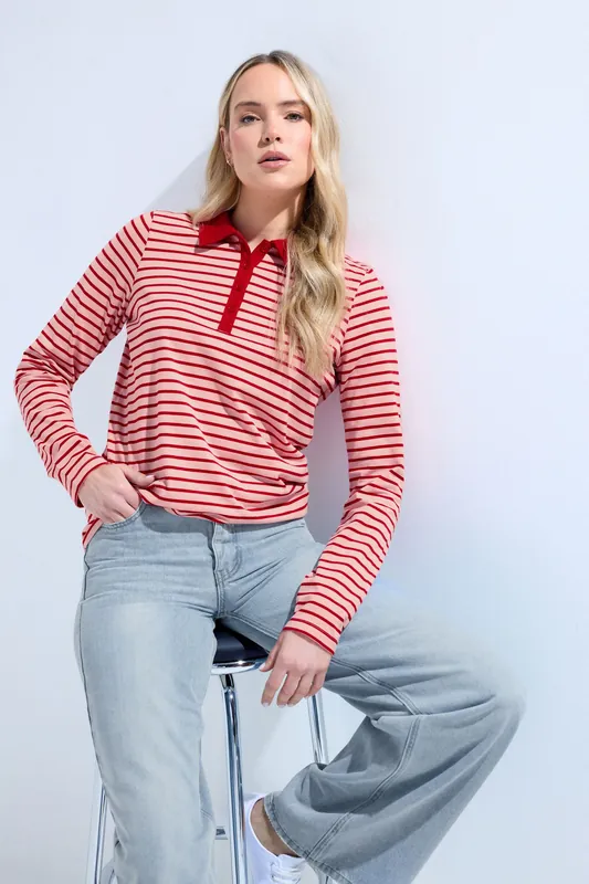 Tall Stripe Polo T-Shirt