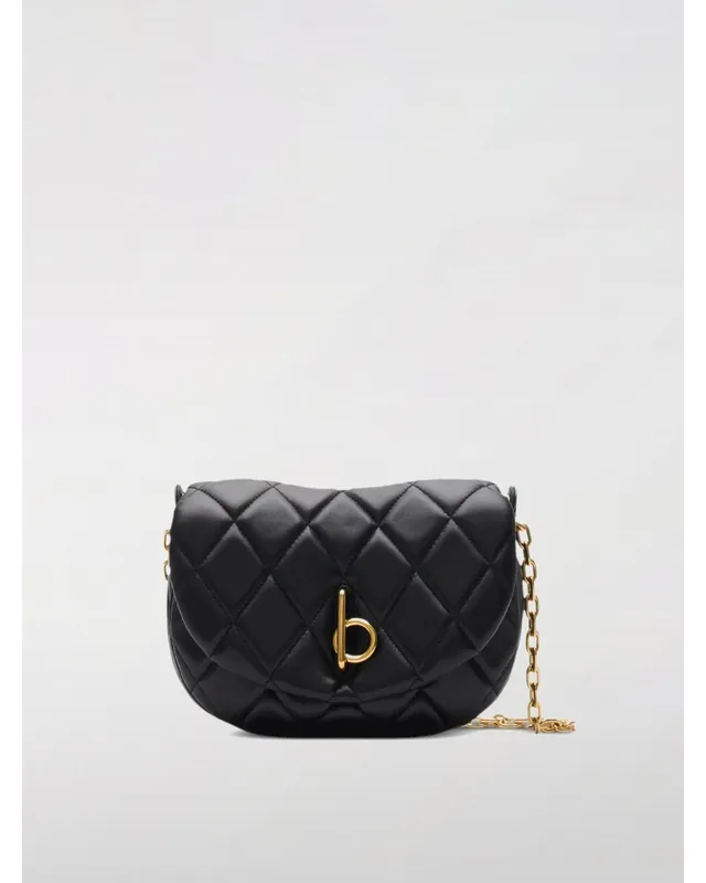Quilted Leather Crossbody Bag Wo - Black