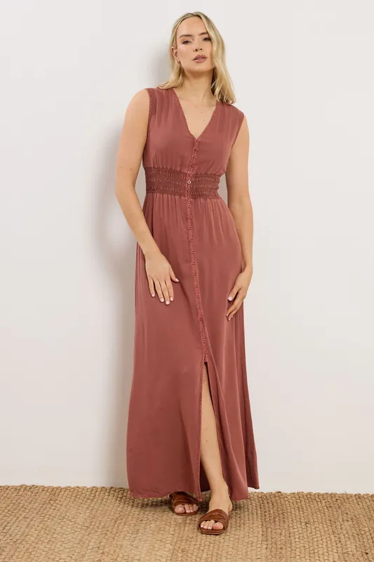 Tall Shirred Waist Maxi Dress - Long Tall Sally
