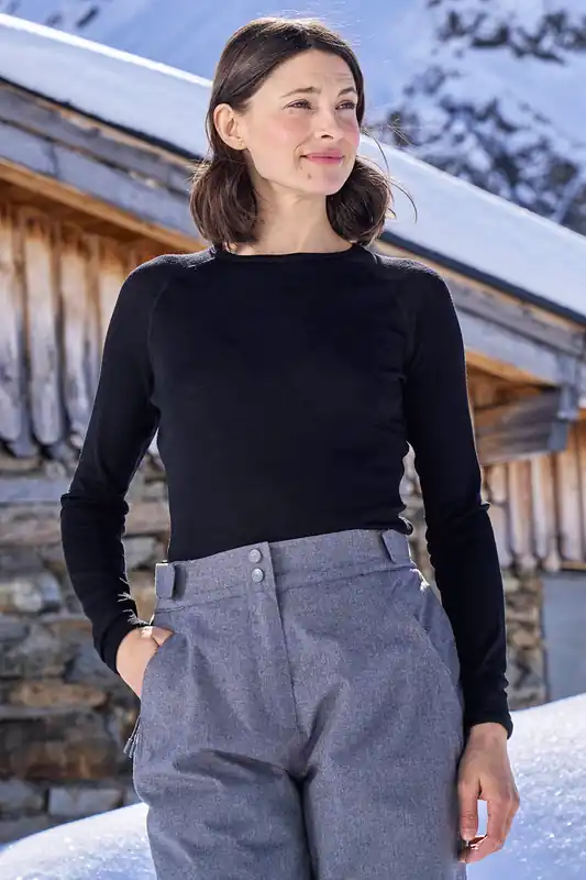 Talus Baselayer Top Long Sleeve Thermal Sweater - Mountain Warehouse