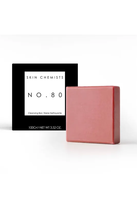 No.80 Rose Anti-Ageing Cleansing Facial Bar 100g for Hydration and Brightening