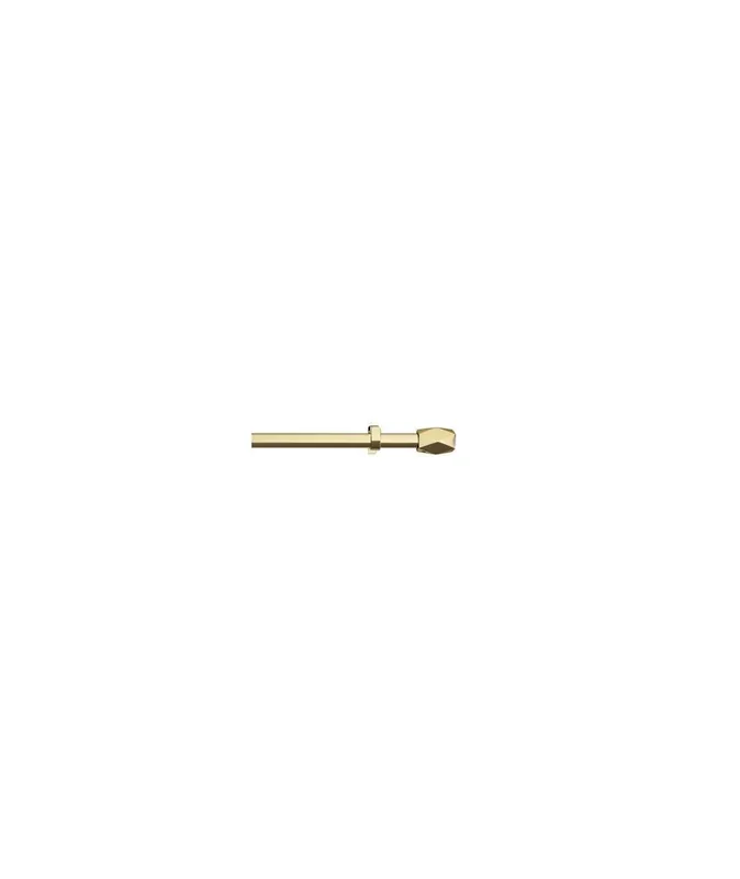 16-19mm Tetra Eyelet Metal Curtain Pole - Gold