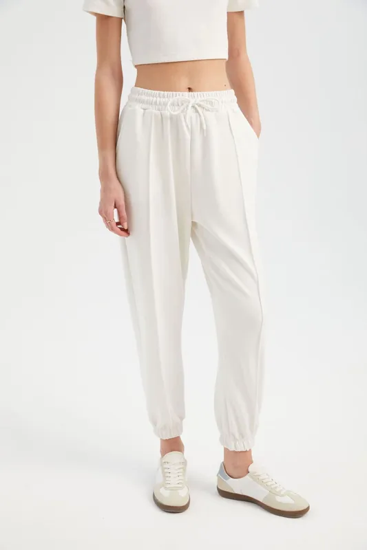 High Waist Drawstring Tapered Pants - Hiccup