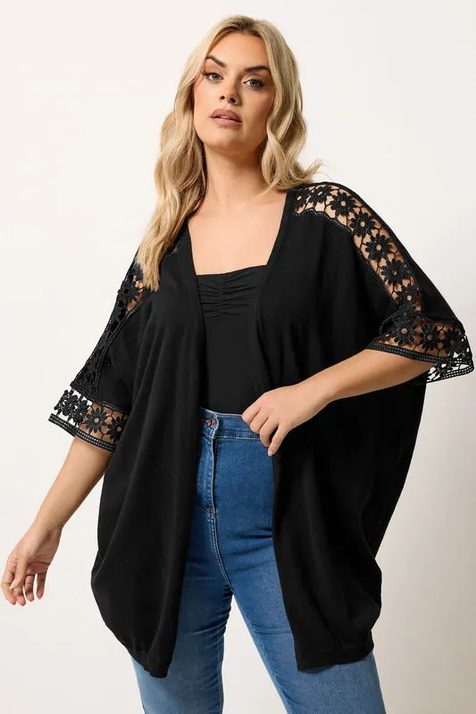 Crochet Sleeve Kimono - Yours