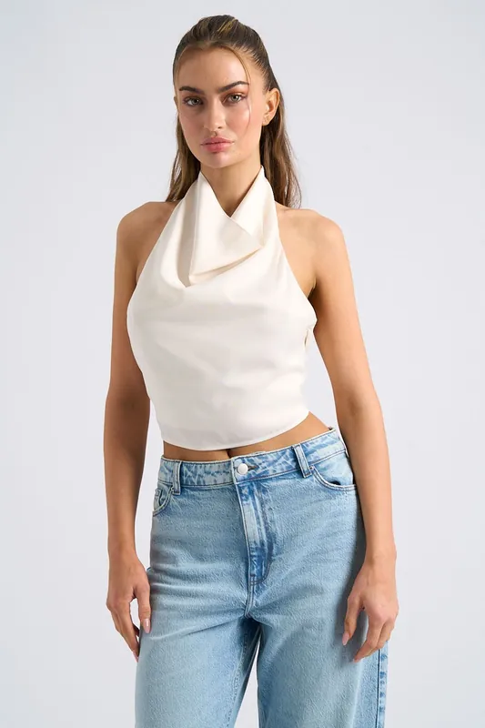 Halter Cowl Neck Top - Urban Bliss