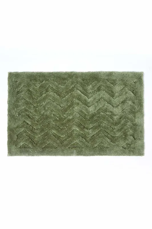 Super Absorbent Soft Pattern Thick Bathmat - Homescapes