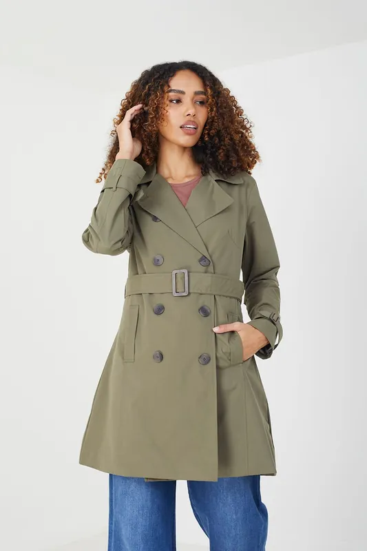 Double Breasted Short Trench Coat - Brave Soul