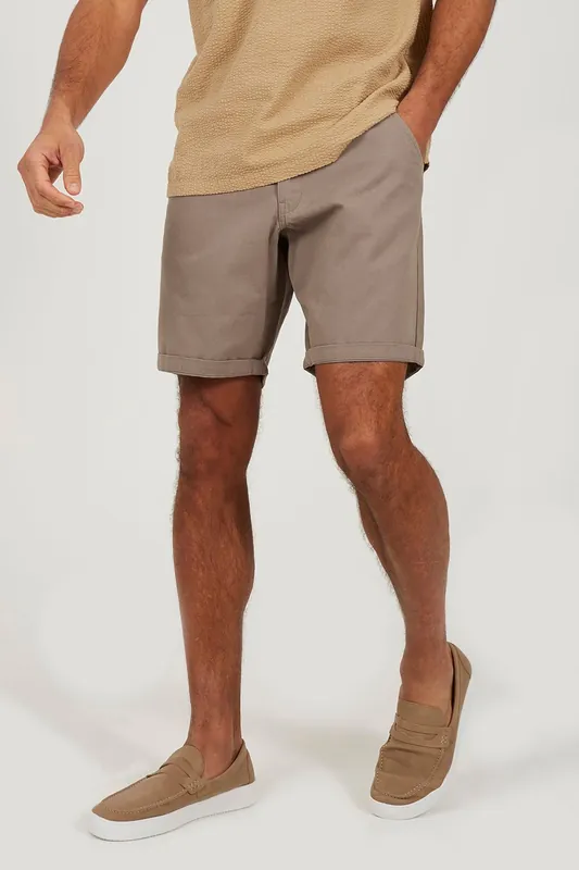 Cotton Twill Chino Shorts - Brave Soul