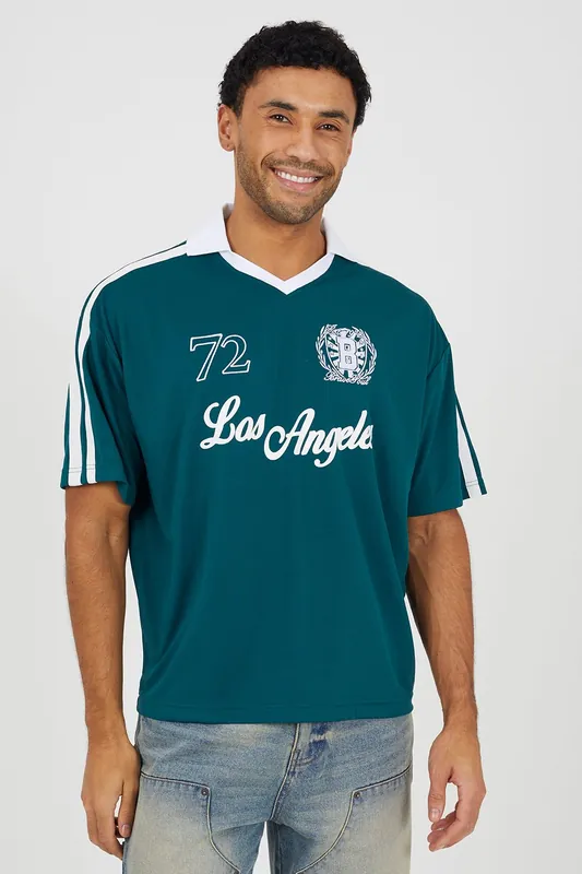 Football Style Polo Shirt - Brave Soul