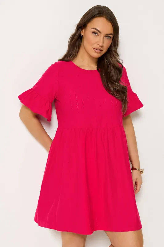 Frill Sleeve Tunic Dress - Yours