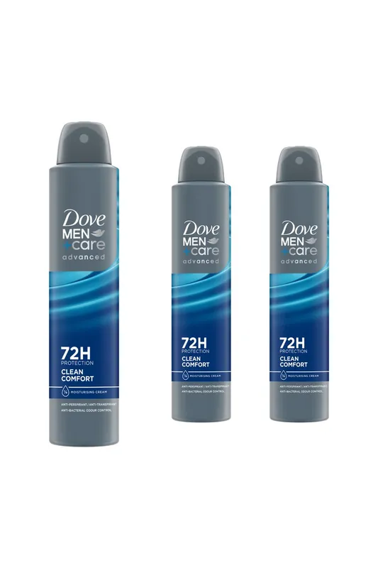 3x 'Anti-Perspirant' Men+Care Clean Comfort Deo, 200ml