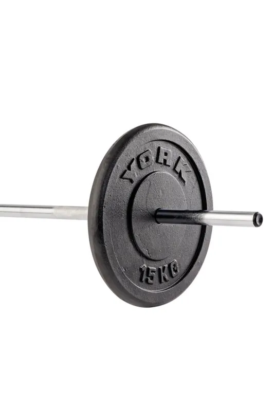 1 x 15kg Cast Iron 1" Weight Plate - York