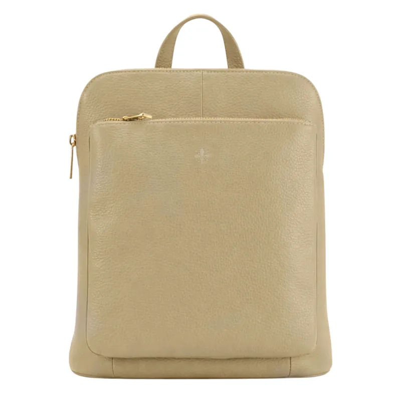 Genuine Italian Leather Convertible Backpack Shoulder Handbag - Kitise