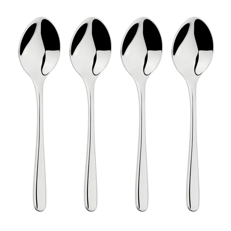 Cutlery 18/8 Stainless Steel Tea Spoon 4pc Set Sphere - Glim & Glam