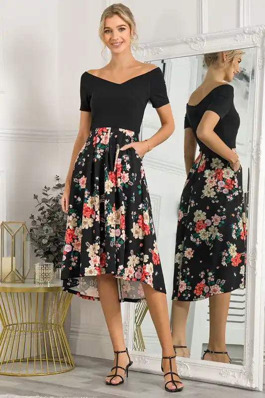 Mabry Contrast 2in1 Dress - Jolie Moi