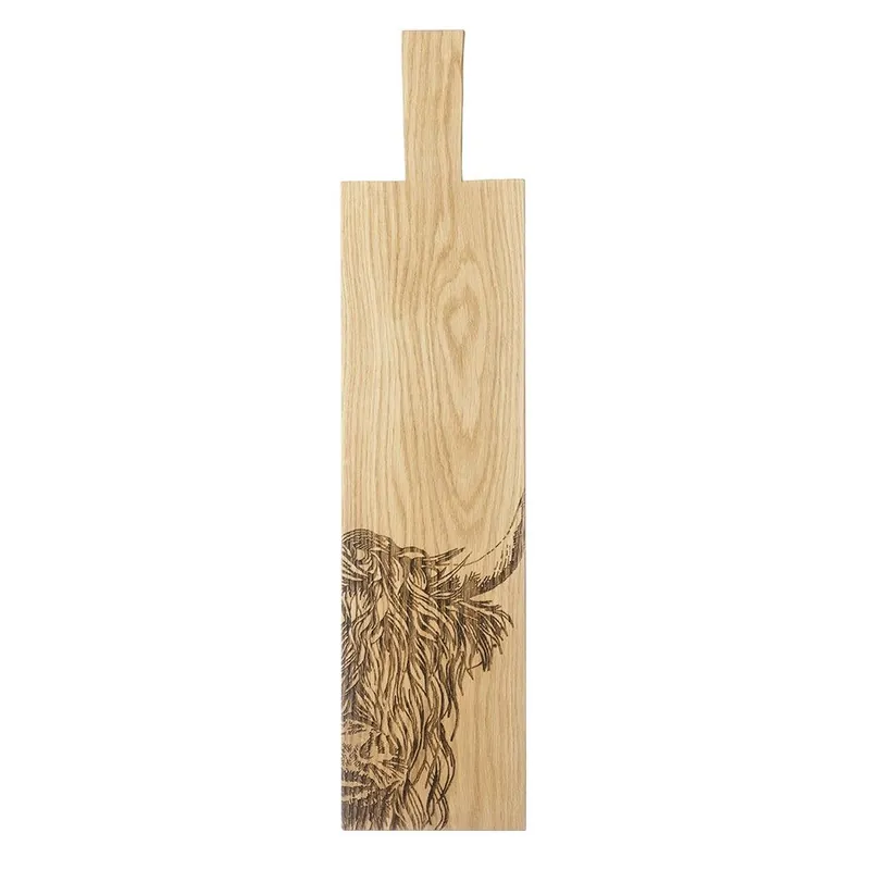 Oak Paddle - Long - Highland Cow
