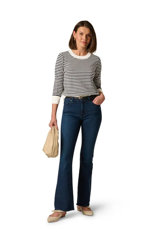 Crew Neck Scalloped Sweater - Adrianna Papell