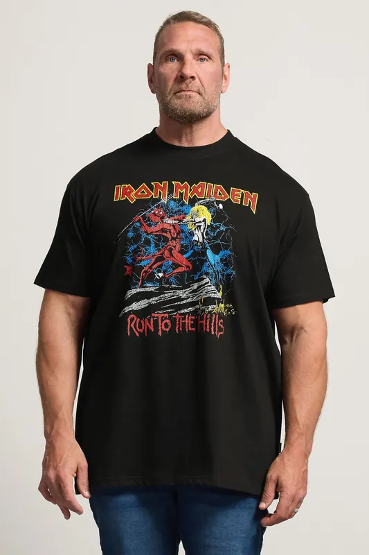Extra Long Iron Maiden Graphic T-Shirt