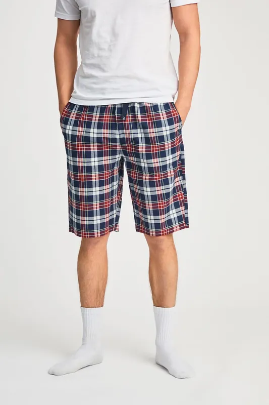 Cotton Checked Lounge Shorts - Tokyo Laundry