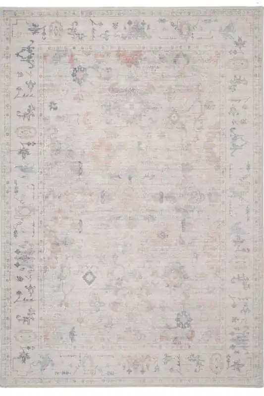 Beige Vintage Distressed Traditional Persian Style Area Rug - Kukoon
