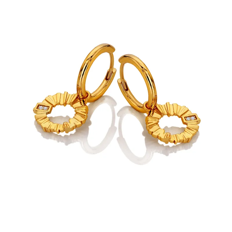 HD X GE Believe Hoop Earrings - Hot Diamonds