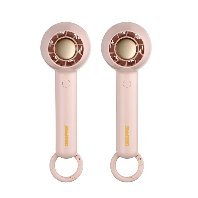 Handheld Portable USB Rechargeable Fan, Pack of 2 - Geepas