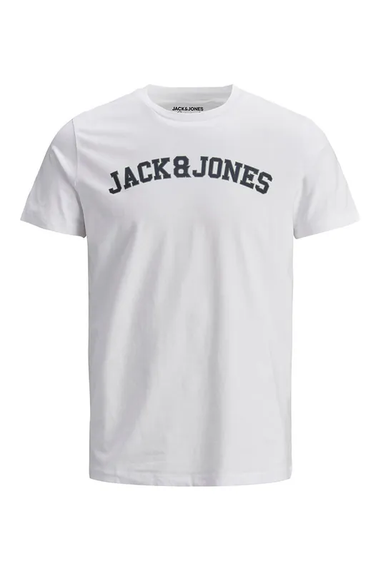 Men's Casual Cotton T-Shirt Crew Neck Short Sleeves, White