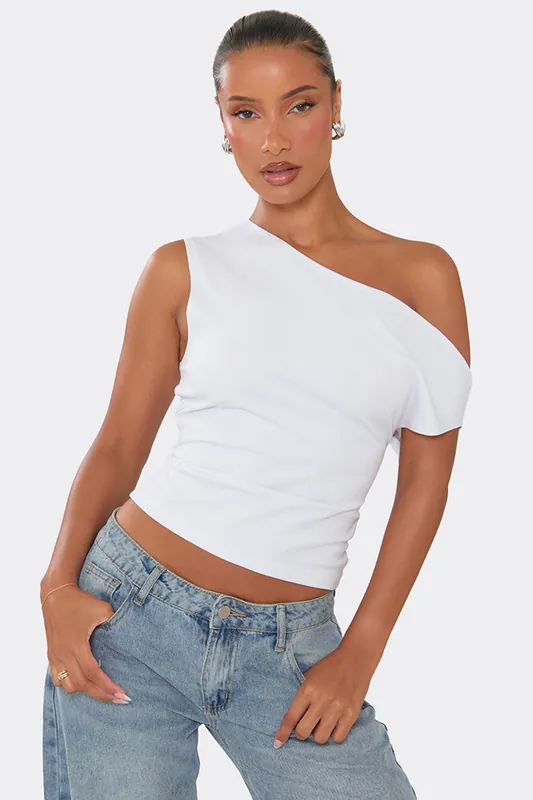 Strappy Off The Shoulder Ruched Top - EGO