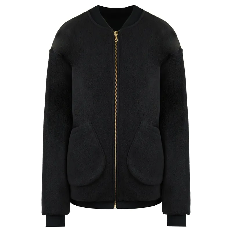 Whitney Simmons Zip Up Black Reversible Oversized Jacket - Gymshark