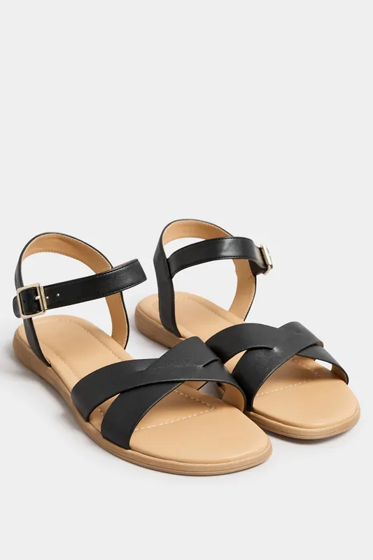 Extra Wide Fit Cross Strap Sandal - Yours