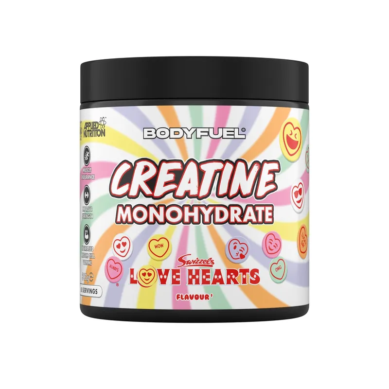 BodyFuel Creatine Monohydrate - Swizzels Love Hearts - 60 Servings