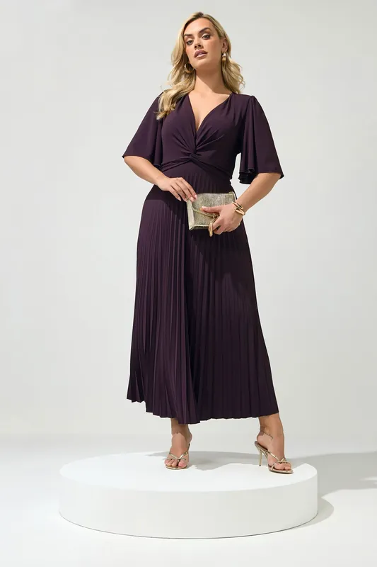 Knot Pleated Maxi Dress - Yours