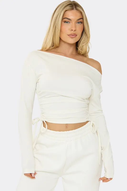 Long Sleeve Ruched Top - EGO