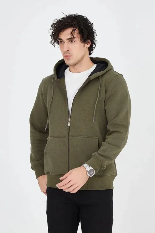 Hooded Zipper Cardigan with Pocket - Janes